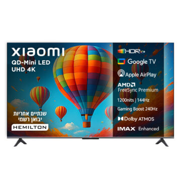 יבואן רשמי - טלוויזיה Xiaomi TV S Mini 4K 55 L55MA-SPLME  ‏55 ‏אינטש שיאומי