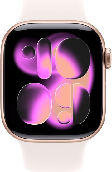 יבואן רשמי - שעון חכם Apple Watch Series 11 2025 42mm Aluminum Case Rubber Sport Band GPS +‎ Cellular אפל